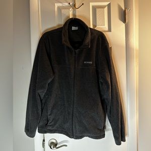 Men’s XL Columbia Zip Up Jacket Dark Grey
